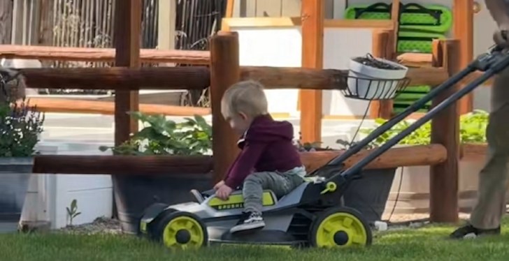 Mom Unleashes Fury Of The Internet After Posting Video Of Young Son Riding On Top Of Lawnmower
