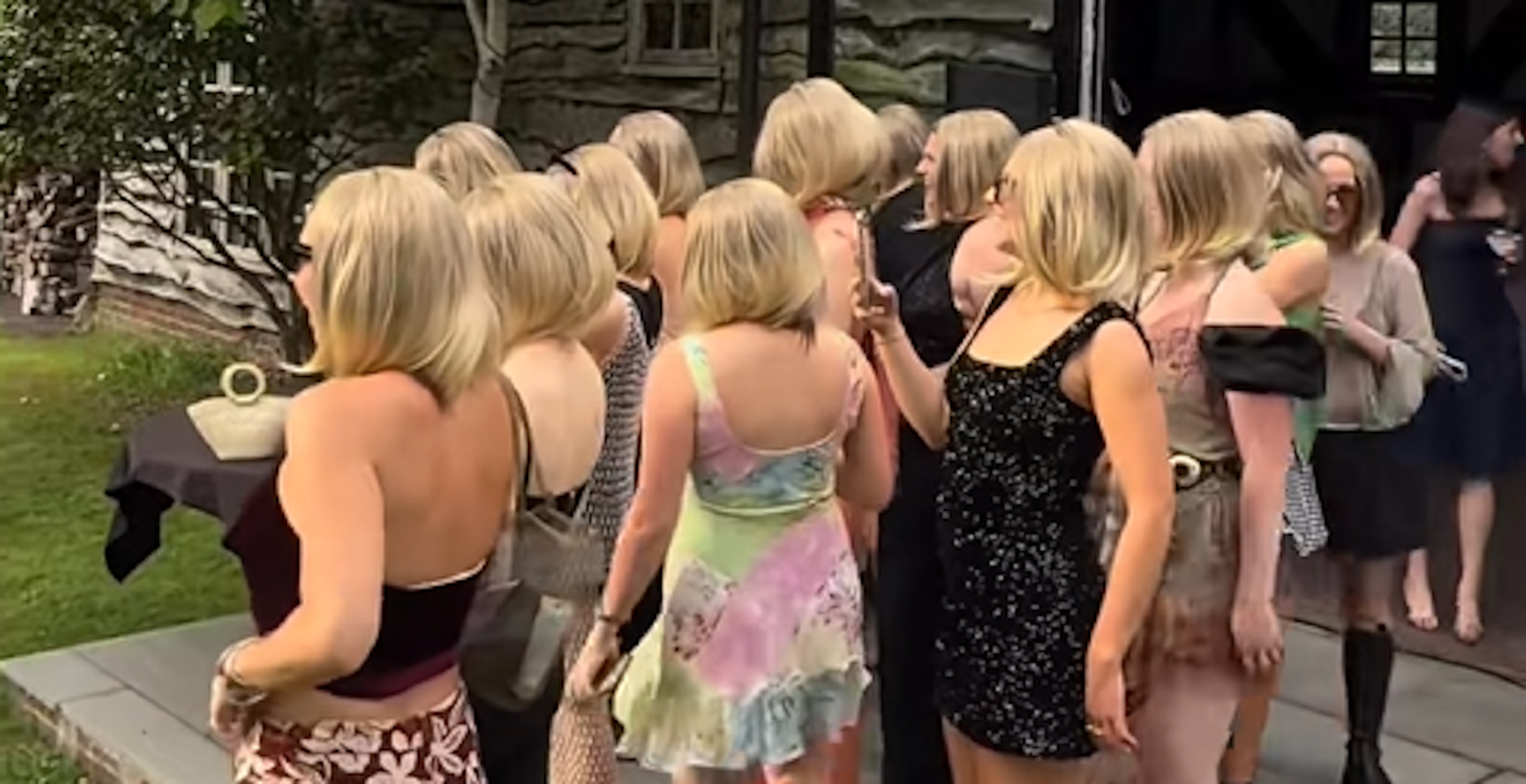 Bride Left Speechless After Friends Dress Up As Dopplergangers Of Her